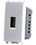 Alimentatore presa USB 5V 2A 4.5x2x4.5cm Bianco compatibile Vimar Plana