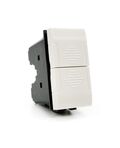 Doppio Pulsante 10A-250V bianco compatibile con Matix