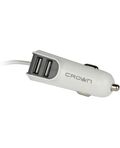 Caricabatterie per auto con due porte USB 3.1A e cavo micro USB Crown Micro