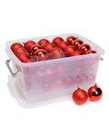 Palline natalizie assortite 4-5-6cm color rosso confezione da 70 Christmas Gifts