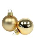 Palline natalizie 3cm lucide/opache color oro confezione da 15 Christmas Gifts