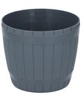 Vaso a botte 15.5x13.5cm grigio