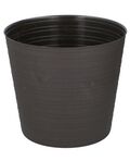 Vaso a trama rigata 28x25cm marrone