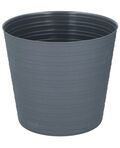 Vaso a trama rigata 28x25cm grigio