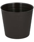 Vaso a trama rigata 16x14.5cm marrone