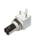 Connettore BNC femmina per C.S. - 90 gradi - bianco