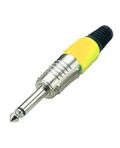 Connettore Jack 6.3mm mono - giallo