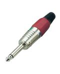 Connettore Jack 6.3mm mono - rosso