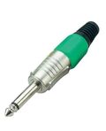 Connettore Jack 6.3mm mono - verde