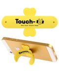 TOUCH-U - Supporto in silicone per smartphone - Giallo