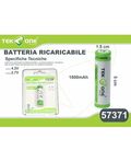 Batteria ricaricabile al litio 1200mAh tensione da carica 4.2V