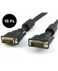 16 Pezzi - Cavo DVI digitale Dual Link (DVI-D) con ferrite 15 mt.