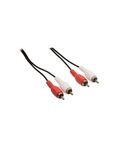 Cavo audio stereo 2x RCA maschio - 2x RCA maschio - 5 metri - Nero