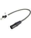 Cavo DMX Digitale  XLR 3p (M) - RJ45 30cm Grigio Scuro