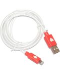 Cavo di ricarica e sincronizzazione USB Lightning luminoso rosso 1m