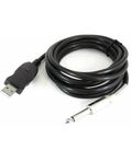 Cavo audio mono jack audio 6.35mm-USB 3m