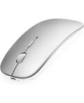 Mouse wireless grigio con batteria ricaricabile incorporata