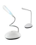 Lampada LED da scrivania flessibile bianca a batteria