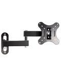 Supporto a muro per TV LED LCD 14-24'' inclinabile 3 snodi nero