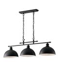 SOSPENSIONE CHARLESTON NERA 3XE27 99X29X26CM