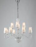 LAMPADARIO ANGEL BIANCO 12XE14 80X70CM