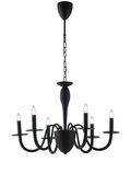 LAMPADARIO ARMSTRONG NERO 6XE14 78X53CM