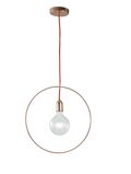 SOSPENSIONE FRIDA ORO ROSA 1XE27 40CM