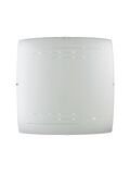 PLAFONIERA LED CHARME BIANCA 40W 2800LM CCT CON TELECOMANDO 45X45CM