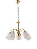 LAMPADARIO 1162 ORO 5XE14 60X39CM