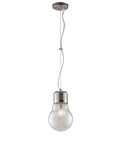 SOSPENSIONE LAMPADINA FILI ALLUMINIO 1XE27 30X38CM