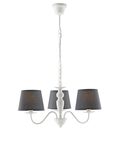 LAMPADARIO FAVOLA BIANCO 3XE14 56X30CM