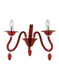 APPLIQUE ESTEFAN ROSSO 2XE14 39X29X23CM