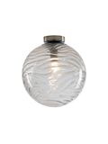 PLAFONIERA NEREIDE TRASPARENTE 1XE27 25X27,4CM