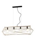 SOSPENSIONE ABRAXAS NERO/ORO 4XE27 106X29,5X29,5CM