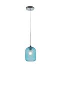 SOSPENSIONE ASHFORD BLU 1XE27 15X20CM