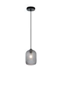 SOSPENSIONE ASHFORD FUME' 1XE27 15X20CM