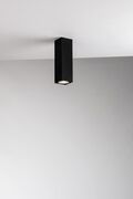 PLAFONIERA FLUKE QUADRA NERA 1XGU10 6X6X20CM