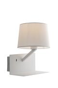 APPLIQUE CIAK BIANCO USB 1XE27 23X31X22,5CM
