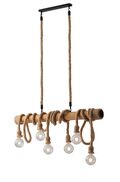 SOSPENSIONE ROPE IN CORDA 6XE27 100X53CM