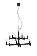 LAMPADARIO KAROL GRIGIO 12XE14 72X38,5CM