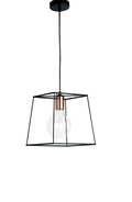 SOSPENSIONE HARLEM NERO 1XE27 25X25X20,5CM