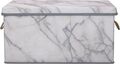 Scatola portaoggetti 40.5x30x21.5cm Effetto marmo con coperchio