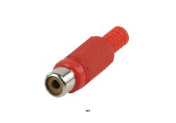 Connettore RCA Female PVC Rosso