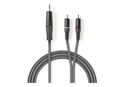 Cavo audio stereo 3,5 mm maschio-2x maschio RCA 5m