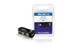 Caricabatterie per Auto Output 2.1 A USB Nero