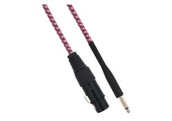 Cavo XLR Cannon femmina a Jack 6.35 maschio 1.5 metri Mono - Bianco/Fucsia