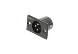 Connettore XLR 3-Pin Maschio Nero