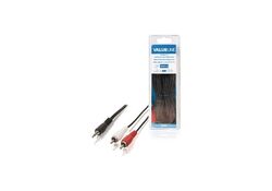 Cavo Stereo Audio Maschio da 3.5 mm - 2x RCA Maschio 10m Nero