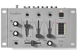 DJ Mixer 3 Canali crossfader funzione talkover alluminio