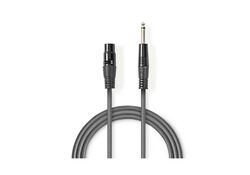 Cavo Audio XLR non Bilanciato Femmina a 3 Pin XLR-Maschio da 6,35mm 1.5m